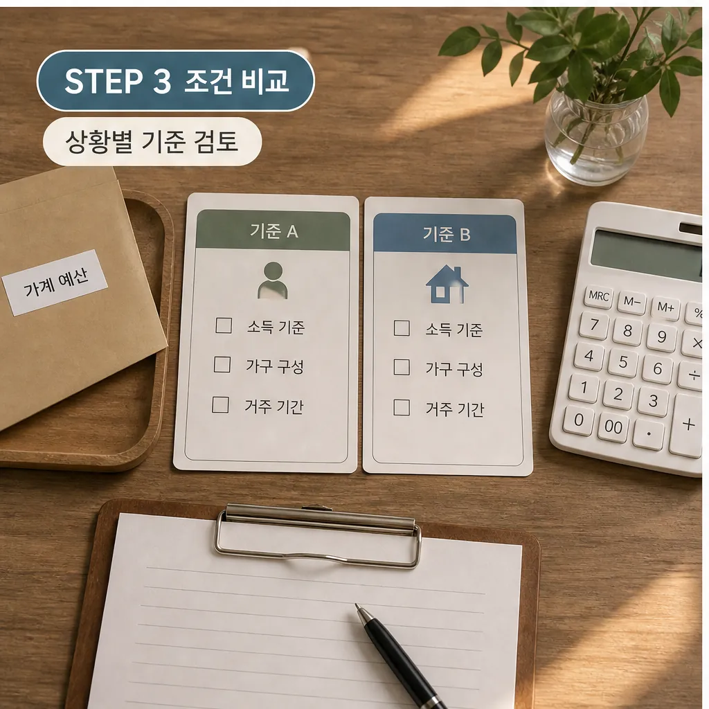 유류지원금 조건 비교와 상황별 기준 검토를 보여주는 본문 이미지