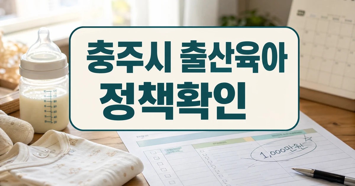 충주시, 출산육아수당 최대 1000만 원 지원 자주 묻는 질문 정리 대표 썸네일
