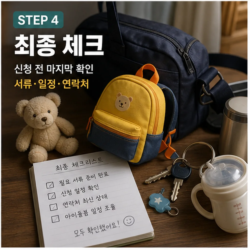 밤에 일하는 소상공인 위해! '아이돌봄서비스' 최대 540만 원 지원 대상·확인 방법 본문 이미지 4 - 최종 체크