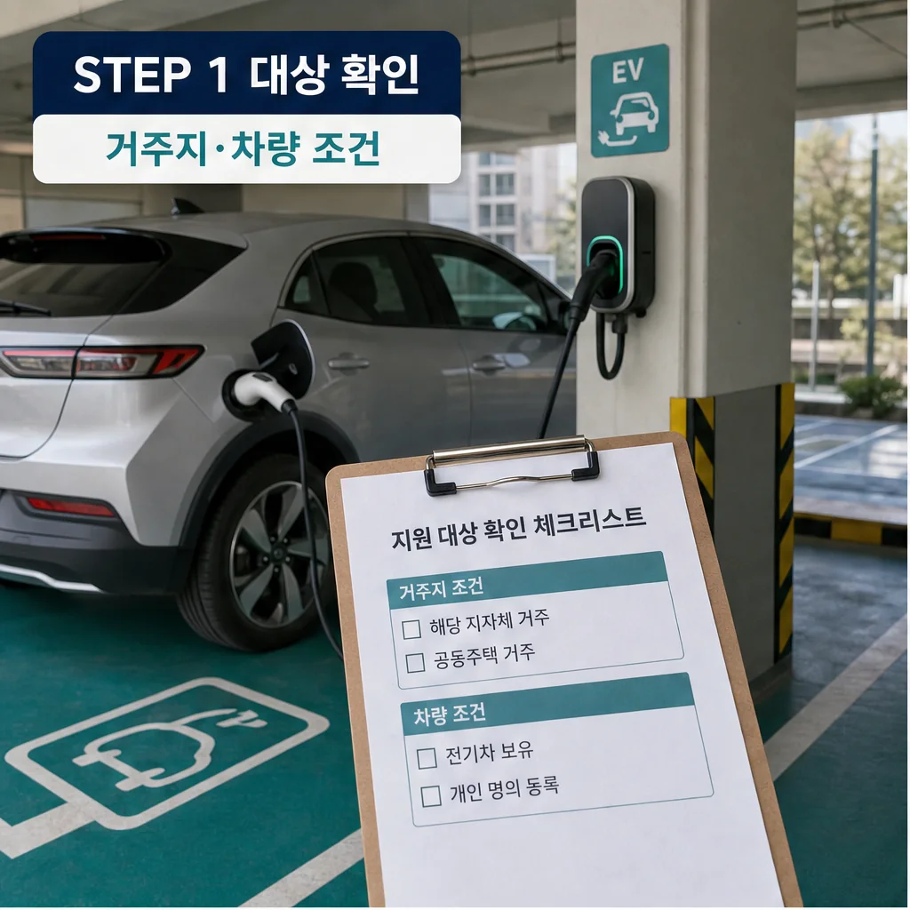 전기차 화재 예방 물품 지원 대상 확인 이미지