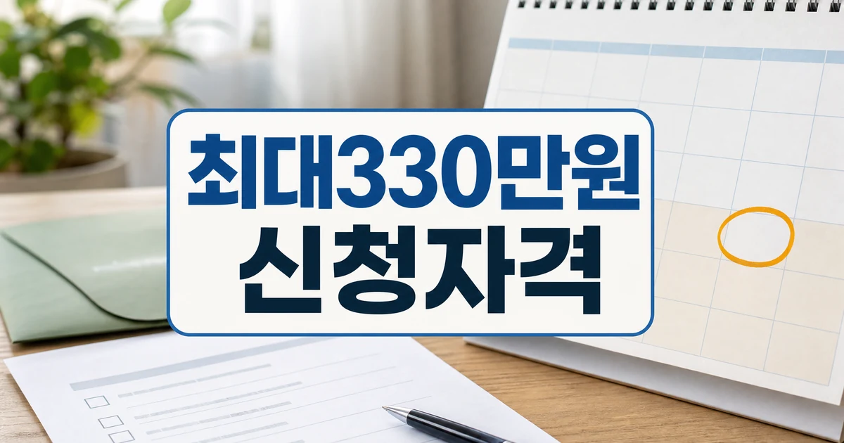 최대 330만 원 근로·자녀장려금 신청자격과 지급일 확인 썸네일