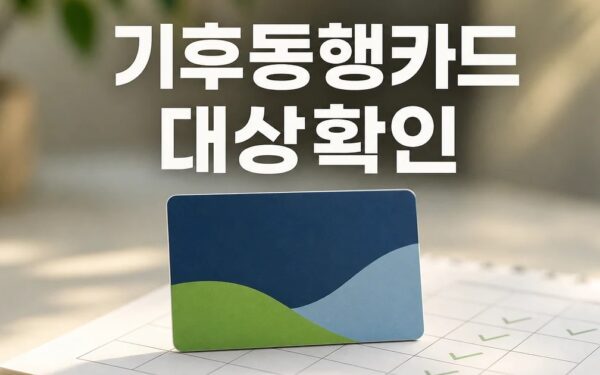 기후동행카드 9만 10일부터 대상·기간·서류 확인 방법 총정리