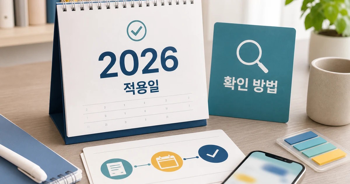 이제 올라섰다. 가면 잘할 것 2026 적용일과 확인 방법 총정리 대표 썸네일