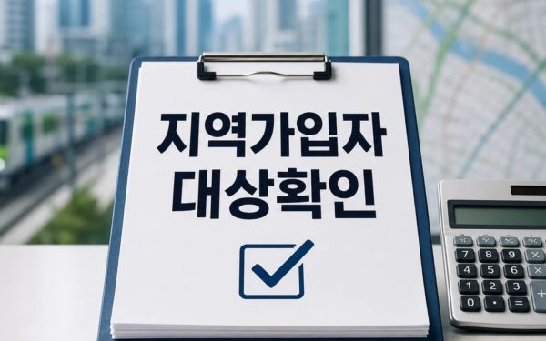지역가입자 2026 조건과 비용 계산 방법 총정리 최신 기준