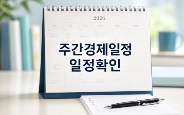 주간경제일정 2026 적용일과 확인 방법 총정리 최신 기준
