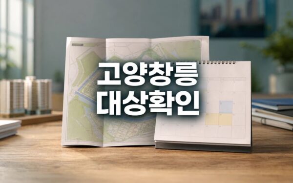 공급 속도전 李 정부 강조에도 고양창릉 2026 영향 대상과 확인 방법 가이드