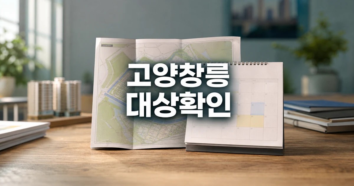 공급 속도전 李 정부 강조에도 고양창릉 2026 영향 대상과 확인 방법 가이드 대표 썸네일