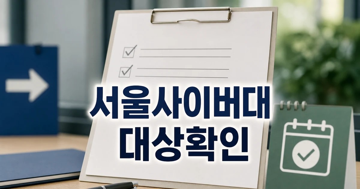 서울사이버대 사회복지전공 김윤나 교수 대상과 시점 확인 방법 가이드 대표 썸네일