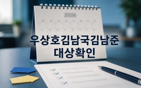 이재명 정부 출신 우상호·김남국·김남준·전 2026 영향 대상과 확인 방법 가이드