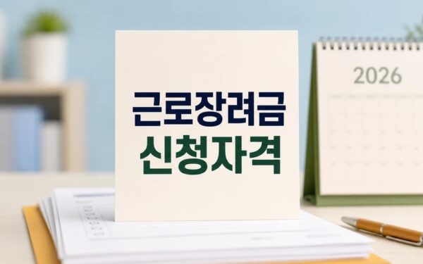 근로가구 근로장려금 2026 신청 대상과 확인 방법 총정리