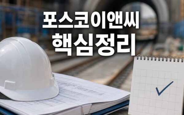 포스코이앤씨 신안산선 공사 현장서 30대 2026 적용일과 확인 방법 총정리