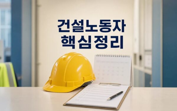 건설노동자 500명에 휴가비 60만원 지원 2026 적용일과 확인 방법 총정리