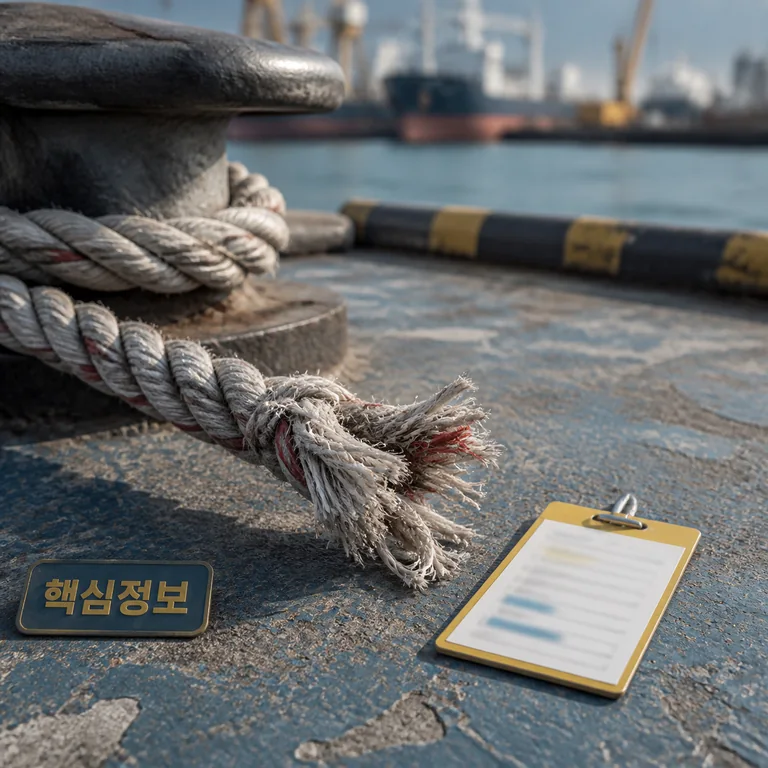 영암 조선소 부두 정박용 밧줄 터져 40대 대상과 시점 확인 방법 가이드 본문 이미지 1 - 먼저 결론부터