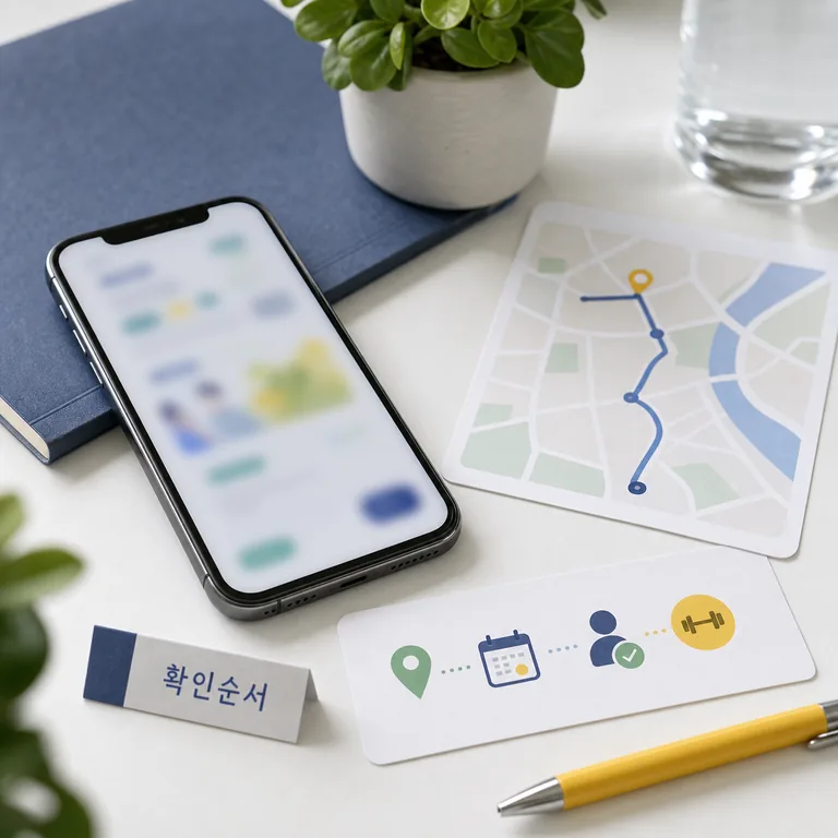 아이·맘 건강교실 확인순서 안내 이미지