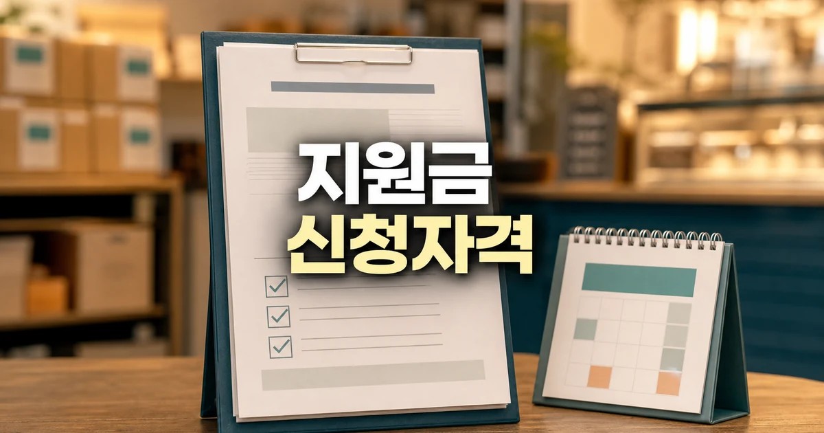 소상공인 지원금 2026 신청 대상과 확인 방법 총정리 최신 기준 대표 썸네일