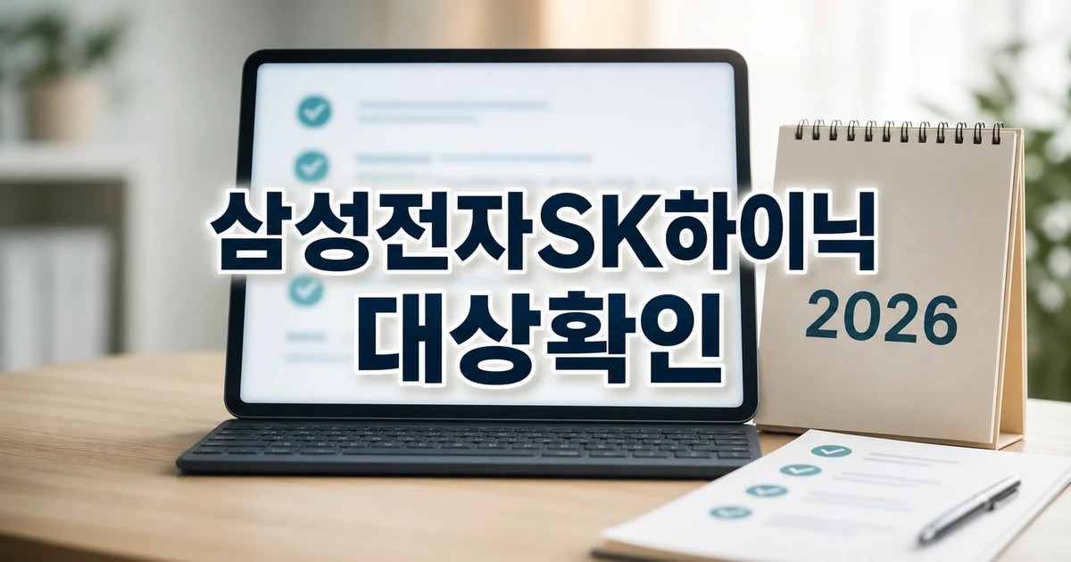 삼성전자·SK하이닉스 2026 영향 대상과 확인 방법 가이드 대표 썸네일
