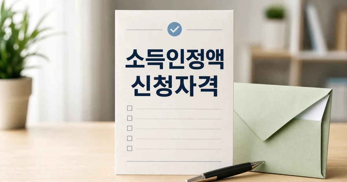 생계급여 2026 신청 자격과 소득인정액 확인 방법 총정리 대표 썸네일