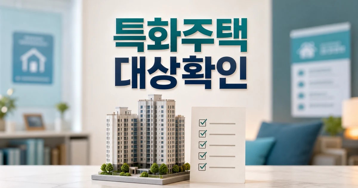 특화주택 1,780호 선정의 의미 2026 영향 대상과 확인 방법 가이드 대표 썸네일