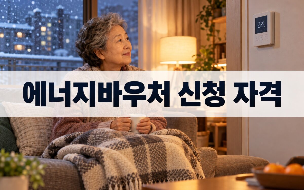 겨울철 따뜻한 거실에서 난방을 켠 어르신의 모습