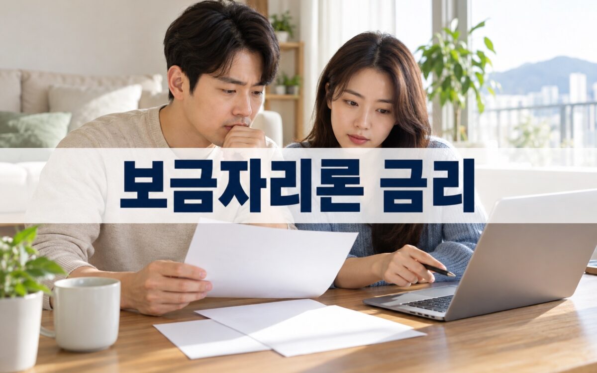 2026년 10월 보금자리론 금리를 함께 확인하는 한국인 부부