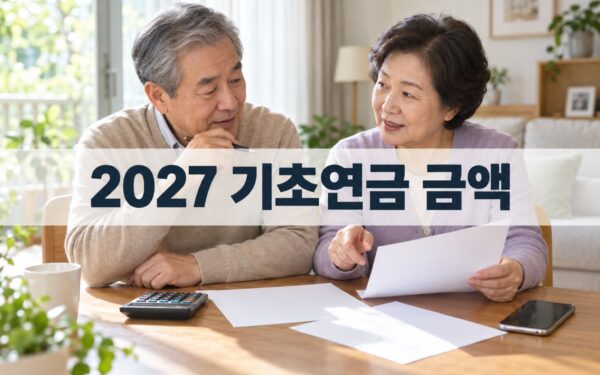 2027 기초연금 금액, 소득구간별 월 수령액과 부부 감액
