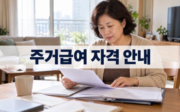 주거급여 신청 자격 2026 소득기준·임차급여, 2027 기준 변화 안내